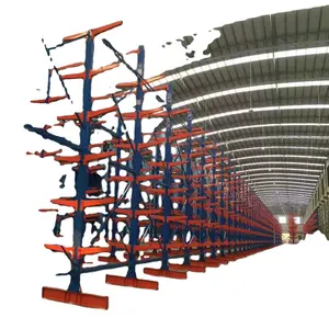 중국산 산업용 플랜트 자재 보관 랙 시스템 알루미늄 파이프 보관 캔틸레버 선반