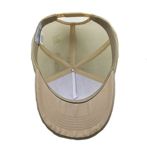 Fabricante de <span class=keywords><strong>Aus</strong></span>, gorra de malla de camionero de 5 paneles personalizada con parche bordado a rayas, sombrero con logotipo - Product Image 2