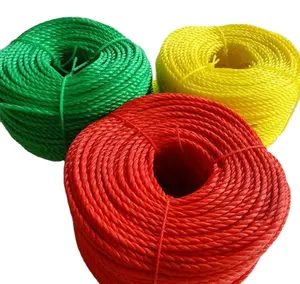 Custom High Strength 3 Strands Twisted Rope Resistant To Aging Polyethylene Rope