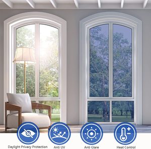 Film adhésif <span class=keywords><strong>miroir</strong></span> unidirectionnel PET longue durée, noir réfléchissant, <span class=keywords><strong>pour</strong></span> la confidentialité, contrôle solaire, rejet de chaleur, <span class=keywords><strong>pour</strong></span> vitres de bâtiment - Product Image 4