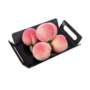 Vassoio per <span class=keywords><strong>Frutta</strong></span> in Acrilico con Manici, Pratico Vassoio per Cucina, Cibo da Asporto, Ristorante, <span class=keywords><strong>Frutta</strong></span> - Product Image 1
