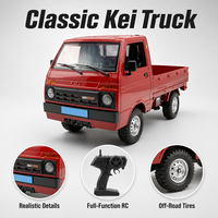 Mini camion RC 2,4 GHz à 4 roues motrices (4x4) / Modèle de drift D-14S en métal avec télécommande et chargeur – Voiture de drift experte