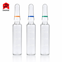 Ampoule en verre borosilicate marquée au laser, code-barres QR traçable, EP USP JP, ampoule transparente 1-20 ml, stérile, pharmaceutique, fabrication OEM personnalisée