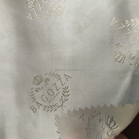 Tissu de doublure extensible jacquard à logo lettre en sergé uni, mélange rayonne, viscose et polyester, pour costumes et manteaux rembourrés, vente en gros
