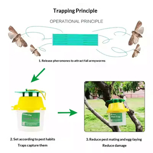 Trampa de Plástico con Feromonas para Insectos, Control de Plagas de Polillas/scarabajos para Invernaderos/Cultivos en Agricultura/Horticultura - Product Image 2