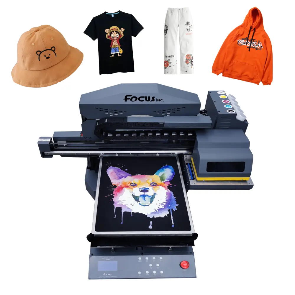 Focusinc A3 DTG 프린터 직접 잉크젯 디지털 프린터 티셔츠 프린터