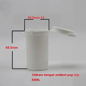 Wholesale ASTM Pop Tops Plastic <b>Containers</b> 19 dram 3oz Flower <b>Pills</b> Pre Packing Rolls - Product Image 5