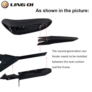 Garde-boue arrière LINGQI RACING compatible avec Sur Ron Light X et S, garde-boue de moto tout-terrain, protection arrière pour moto électrique Surron - Product Image 5