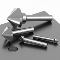 BEILI M2 HSS Outil d'ébavurage à 3 cannelures 90 degrés 4,5-50 mm pour l'acier inoxydable, l'acier moulé, l'aluminium et l'usinage CNC