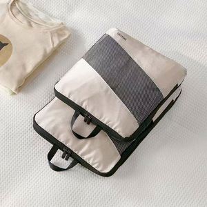 Customizable ODM/OEM 6-PCS <b>Light</b> Weight Compression Waterproof Packing Cubes Set Expandable Travel Organizer <b>Suitcase</b> Wholesale - Product Image 4