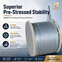 Câble métallique galvanisé plongé à chaud d'usine 1*19 3mm 4mm câble métallique enduit de zinc pour le fil enduit de zinc 80g de serre