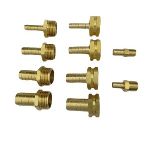 Adaptateurs de tuyau d'arrosage en laiton avec matériaux en plastique et en métal, embouts PEX de 3/8\" et raccords mâle et femelle GHT de 3/4\" - Product Image 1