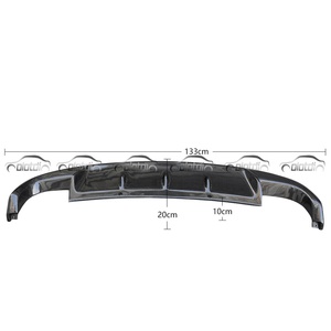 Difusor de Parachoques Trasero 00--00 GTI, Alerón Trasero para Volkswagen Golf 6 VI MK6 G-T-I, Parachoques Olotdi - Product Image 2