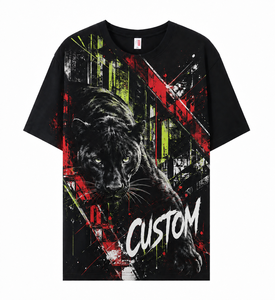 เสื้อยืดแข<span class=keywords><strong>น</strong></span>สั้นคอกลมพิมพ์ลายกราฟฟิตี้<span class=keywords><strong>น</strong></span>ีออน โพรวล ดีไซ<span class=keywords><strong>น</strong></span>์สตรีทอาร์ตแบบกำหนดเอง SG20-004 - Product Image 2