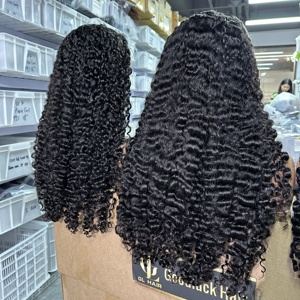 Peluca de Cabello Humano Rizado Pixie Birmano de 30 Pulgadas, Cabello Vietnamita Virgen SDD, Disponible para OEM, Peluca Frontal de Encaje sin Pegamento - Product Image 3