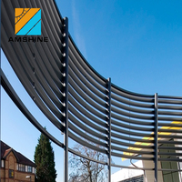 Prix des lames de pare-soleil réglables en aluminium préfabriquées pour l'extérieur et l'intérieur