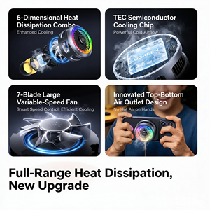 UGREEN LP1012 พัดลมระบายความร้อนโทรศัพท์แบบแม่เหล็ก 30W TEC Semiconductor พร้อมหน้าจอแสดงผล RGB สำหรับเล่นเกมและไลฟ์สด - Product Image 6