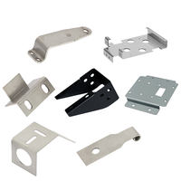 Pièces métalliques personnalisées Pince à verre rectangulaire Support fixe pour verre Pince de support pour stratifié Pince à verre en acier inoxydable pour mur de salle de bain