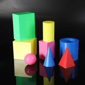 Ensemble de démonstration de modèles de formes géométriques, compréhension des modèles solides, cylindre, cône, quatre pyramides, aide à l'enseignement des <span class=keywords><strong>mathématiques</strong></span> - Product Image 3