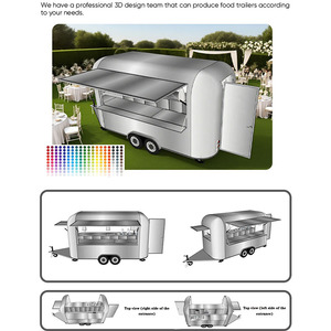 Camión de comida móvil totalmente equipado con carrito de café, carrito de helados y dulces, caravana móvil con cocina completa para patatas fritas para perros calientes - Product Image 5