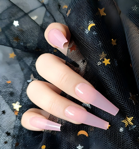 <span class=keywords><strong>Faux</strong></span> <span class=keywords><strong>ongles</strong></span> à presser longs, forme cercueil trapézoïdale, couleur unie, pré-conçus, style ballerine, lot de 24, <span class=keywords><strong>pour</strong></span> l'exportation - Product Image 2