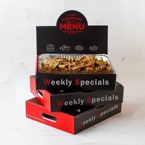 Tùy chỉnh Kraft bao bì thực phẩm <span class=keywords><strong>container</strong></span> nóng để đi giấy thực phẩm các tông phục vụ Takeaway chăn thả hộp - Product Image 5