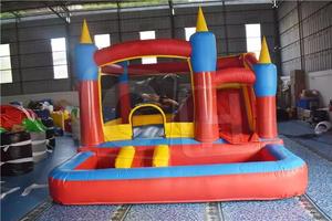 CH phổ biến Inflatable <span class=keywords><strong>Bouncer</strong></span> trượt với hồ bơi cho ngoài trời, Inflatable ướt nhảy lâu đài cho Đảng - Product Image 2