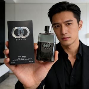 Parfum pour homme Black Love 75ml, vaporisateur, format voyage, parfum frais, épicé, boisé, longue tenue, parfum léger pour débutants - Product Image 2