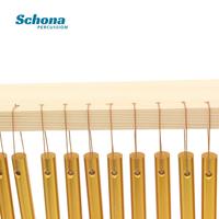 20 Note Orff Wind Chime with Solid Wood Frame, Stage Performance Accompaniment Chime Bells Sound Bar