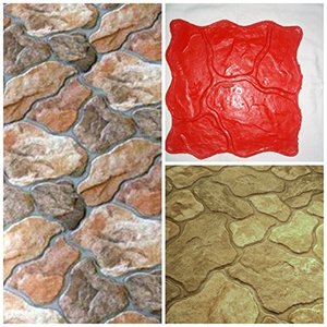 Pierre décorative béton ciment <span class=keywords><strong>empreinte</strong></span> texture timbre tapis silicone estampage - Product Image 5