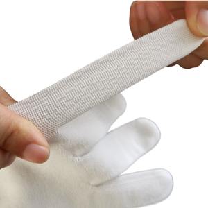 Guantes Blancos de seguridad para el trabajo, manoplas de punto de poliéster transpirables de 13 calibres - Product Image 3