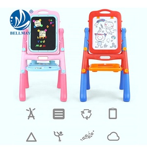 Bemay giocattolo per bambini in plastica a doppio lato lavagna, <span class=keywords><strong>piede</strong></span> lungo tavolo da <span class=keywords><strong>disegno</strong></span> magnetico giocattolo con supporto per bambini - Product Image 2