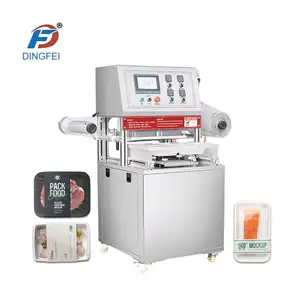 Pneumatic Induction Meat Seafood Sealer High Frequency Automatic Nitrogen Flush Filled Air Flow Sealing Machine