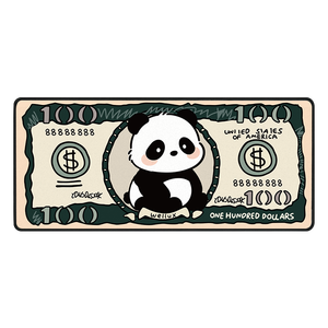 Tapis de bureau en tissu caoutchouté antidérapant, motif loutre anime mignonne et billet de 100 <span class=keywords><strong>dollars</strong></span>, pour <span class=keywords><strong>clavier</strong></span>, cadeau de bureau, en stock - Product Image 1
