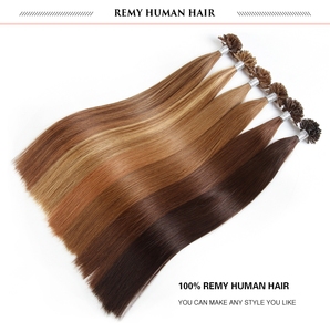 ผมต่อแบบ I-Tip ชนิด Flat Tip ความยาว 22 นิ้ว ผมแท้รัสเซีย Remy  แบบ Double Weft ยี่ห้อดัง  สำหรับต่อผมแบบ Balayage  ลอนธรรมชาติ - Product Image 2