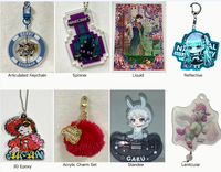 Support de figurine en acrylique personnalisé, dessin animé, anime, matériau transparent, impression sérigraphique couleur, découpe sur mesure, décoration intérieure, OEM ODM
