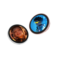 Badge électronique intelligent à écran tactile IPS de 1,85 pouce, affichage numérique de dessins animés, jeu numérique, pixel art animé