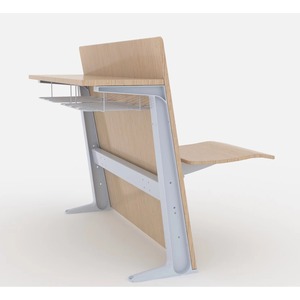 Silla de Escritorio para Estudiantes con Base de Aluminio y Asiento Escalonado para Aula, Mobiliario Escolar - Product Image 2