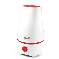 Humidificateur RAF 2,2 L à ultrasons, humidificateur d'air 20 W, faible consommation d'énergie, brumisateur silencieux, brume réglable à 360 degrés, pour chambre à coucher, bureau