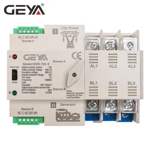 GEYA 3P ATS 63A 100A ATS otomatik Transfer anahtarı çift güç otomatik geçiş anahtarı