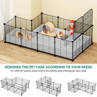 Cage et enclos pour animaux de compagnie pliables d'intérieur/extérieur, classiques et luxueux, avec fil métallique amovible, maison pour chatons avec escalier, emballé en boîte