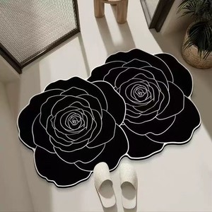Luxury Design Machine Made Eco-friendly Non-Slip Shaped Water Absorbent Diatomite Floor Door Mat <strong>Rugs</strong> Carpet for Home Hotel - Product Image 1