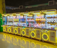 Mini machine à griffes d'arcade en métal à monnayeur avec lecteur de billets, machine à cadeaux amusante pour tous les âges, 1 joueur, pour centres de jeux