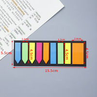 Notas Adhesivas PET Multicolor al por Mayor, de Buena Calidad, Fluorescentes, No Magnéticas, Marcadores de Página, Blocs de Notas 7.5x5.5cm Shanqi