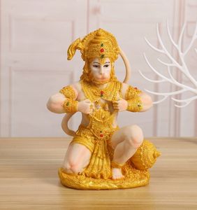 21*12*26cm hindú Ganesha resina estatua de Buda poliresina mono indio monje estatuilla para decoración del hogar - Product Image 6
