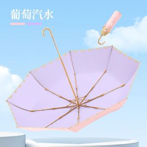 Sombrilla de Tela con Estructura de Aleación, Plegable en Tres Partes, con Diseño Moderno y Minimalista, Resistente al Viento y a la Lluvia - Product Image 1
