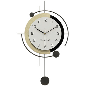 Reloj de Pared Grande Moderno de Lujo de 65cm*43cm, Nuevo Diseño Art <span class=keywords><strong>Deco</strong></span>, Reloj de Cuarzo Decorativo de Metal para el Hogar - Product Image 6