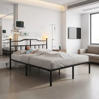 Offre Spéciale : Lit Pliant en Fer Personnalisé Style Sud-Américain, Idéal pour Deux Personnes, Appartement Compact, Simple et Unique