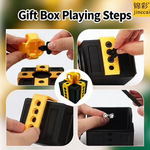 Vente en gros usine – Boîte cadeau moderne en plastique durable imprimée en 3D, créative, unique, fantaisie, pour farces, anniversaires, adultes, décoration intérieure - Product Image 2