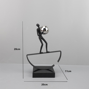 Evelyn - Figuras Decorativas de Metal de Personajes Acrobáticos Abstractos, Artesanías de Personajes Acrobáticos para Decoración del Hogar, Estatuas de Mesa - Product Image 6